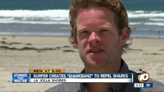 Surfer creates "Sharkbanz" to repel sharks