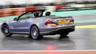 Top Gear Live - London Excel 2011 - The Stig takes a Mercedes round the indoor track