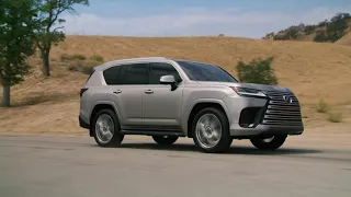 The 2022 Lexus LX 600 Ultra Luxury on the Road