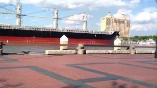 Huge ship leaving Savannah