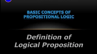 Definition of Logical Proposition