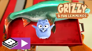 Grizzy en de Lemmings | Guitig fluitje | Cartoonito