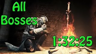 Dark Souls 2 Speedrun - All bosses 1:32:25