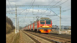 Поездка на электропоезде ЭД4М-0209 Кашира-Москва (Павелецкий вокзал)