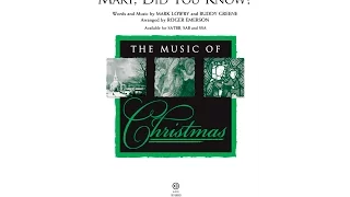 Mary, Did You Know? (SAB Choir) - Arranged by Roger Emerson