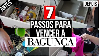 07 PASSOS para VENCER a BAGUNÇA na sua CASA! | Organização, destralhe e Minimalismo | Dona de Casa