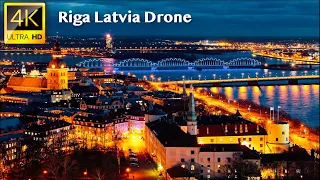Riga, Latvia - 4K UHD Drone Video