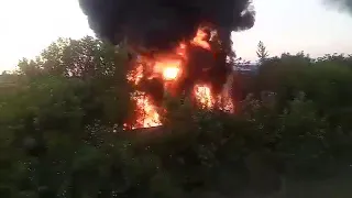 Чорний дим над Ужгородом: горять шини