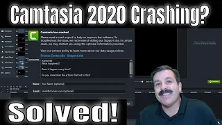 Solved! Eliminating my Camtasia 2020 Crashing Error | library fixed 👍