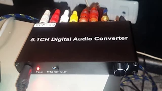 5.1CH цифровой аудио конвертер декодер для домашнего кинотеатра