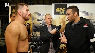 UFC 203 Post-Fight: Fabricio Werdum & Stipe Miocic Exchange Words Backstage; Talks Edmond Kick