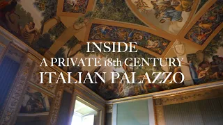 RESTORING AN 18th CENTURY PALAZZO FILLED WITH FRESCOES, CHOPIN & THEATRE IN SIENA, ITALY