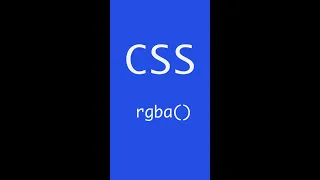 #25 rgba | CSS | Frontend | Take it easy #shorts