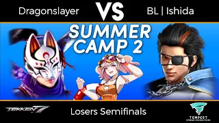 Dragonslayer (Kunimitsu) vs BL | Ishida (Hwoarang) - Losers Semifinals - Bonus Round: Summer Camp 2