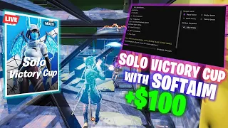 Using THE BEST Fortnite CHEAT in the Solo Mix Up Cup 🏆BEST SOFTAIM