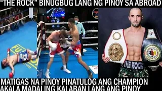 BATO-BATO ANG KATAWAN BUGBUG ANG INABOT SA PINOY! CHAMPION PINATULOG  SA KANYANG SARILING BAYAN