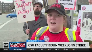 What are faculty seeking in week-long CSU strike?