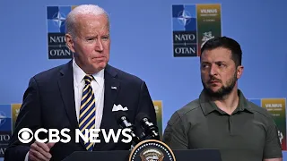 Biden, Zelenskyy speak at NATO summit as G7 leaders pledge commitment to Ukraine