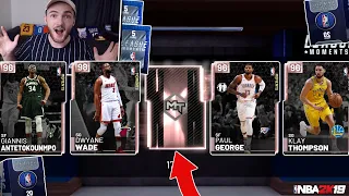 WE PULLED THE BEST PINK DIAMOND! JUICED SUPER MOMENTS PACK OPENING! (NBA2K19 MYTEAM)