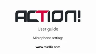 Microphone settings - Action! Screen Recorder