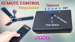 How to Make Remote Control Fan Regulator | Remote Control Fan Regulator | 5 Channel Fan Regulator