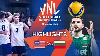 🇺🇸 USA vs. 🇧🇬 BUL - Highlights Week 2 | Men's VNL 2022