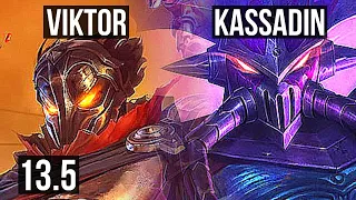 VIKTOR vs KASSADIN (MID) | 2/1/8, 300+ games | KR Master | 13.5