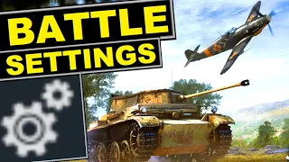 Competitive War Thunder settings 🔧  guide to customizing games "Battle settings" options
