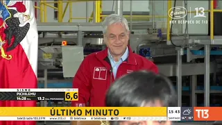 La reacción del Presidente Piñera durante sismo en El Maule