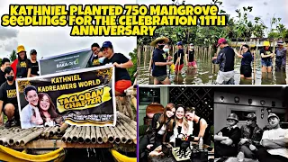 KATHNIEL FAM PLANTED SEEDLINGS MANGROVE FOR THE CELEBRATION OF 11TH ANNIVERSARY KATHNIEL