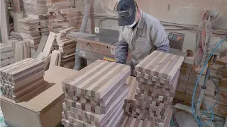 It's amazing! The process of making an elegant end grain cutting board using a wooden stick