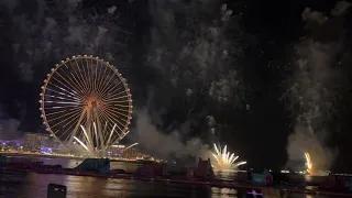 New Year’s 2023| Thrilling 4K Colorful Fireworks at Bluewaters Island Dubai