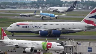 2 hours Boston Logan Airport ! 🇺🇸 Plane Spotting, RUSH HOUR, Heavy traffic Landing/ Take off