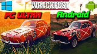 Wreckfest Mobile - СРАВНЕНИЕ УЛЬТРА ГРАФИКИ Android ПРОТИВ PC / Graphics Comparison