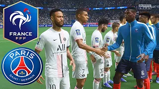 FRANCE vs PSG FIFA 22 PS5 Realistic Gameplay & Graphics MOD Ultimate Difficulty Career