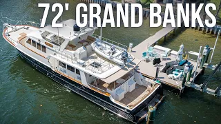 Touring a 72' Grand Banks Aleutian Raised Pilothouse Yacht