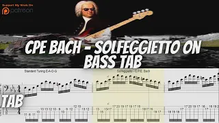 CPE Bach - Solfeggietto on Bass Tab
