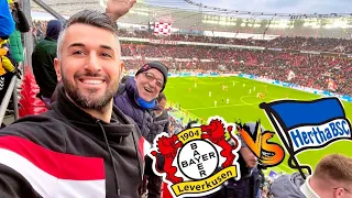 Bayer Leverkusen vs. Hertha BSC - Bundesliga Stadionvlog - 4:1 Gala der Werkself🔥🔴⚫️