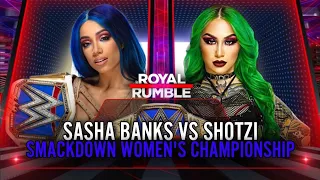 WWE 2K20 ROYAL RUMBLE SASHA BANKS VS SHOTZI - SMACKDOWN WOMEN'S CHAMPIONSHIP