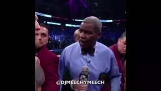 Shocking Referee in Floyd Mayweather vs Conor McGregor .