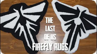 Tufting The Last of Us inspired Firefly rugs from Start to Finish