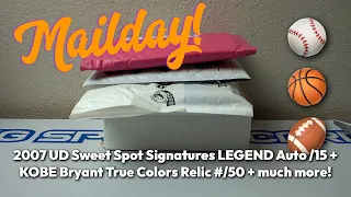 Mailday! 2007 UD Sweet Spot Signatures LEGEND Auto /15 + KOBE Bryant True Colors Relic #/50 + more!