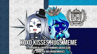 Xoxo kisses hugs meme || Strangereal Countryhumans (ft. Emmeria and Nordennavic)