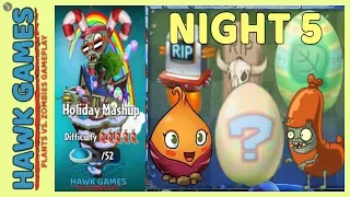 Plants vs Zombies 2 Holiday Mashup World Night 5 Easy (Egg Breaker)
