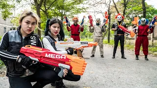 LTT Films : Warriors Silver Flash Nerf Guns Fight Crime Group Mr Tiger Mask Crazy Special War