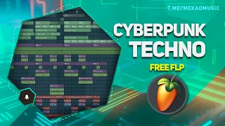 Cyberpunk Techno In FL Studio 20 (+FREE FLP/Бесплатный FLP) #freeflp #flstudio #cyberpunkmusic