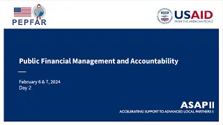 Public Financial Management and Accountability Training- Day 2