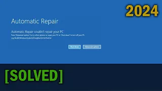 How to Fix Automatic Repair Loop in Windows 11/10, Startup Repair, Blue Screen, Infinite Boot [2024]