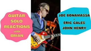 GUITAR SOLO REACTIONS ~ JOE BONAMASSA ~ ERIC GALES ~ Guitar Duel John Henry