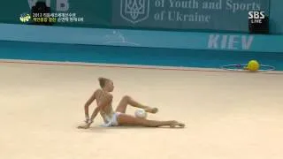 13.08.30_세계선수권 대회. 개인종합 결선. 26. 쿠드랍체바. 볼 3R  [Yana Kudryavtseva. ball. Individual All-Around Final]